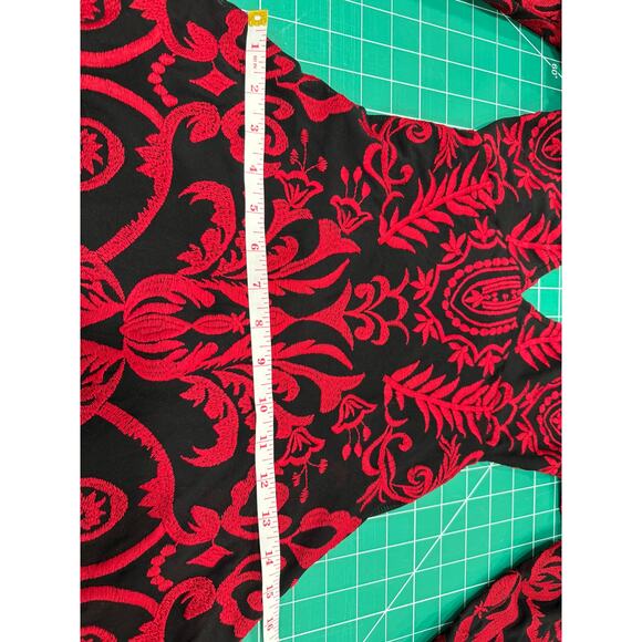 Sky Red Black Velvet Lace-Up Back Mini Dress XS Whimsigoth Goth Holiday Party - Picture 9 of 12